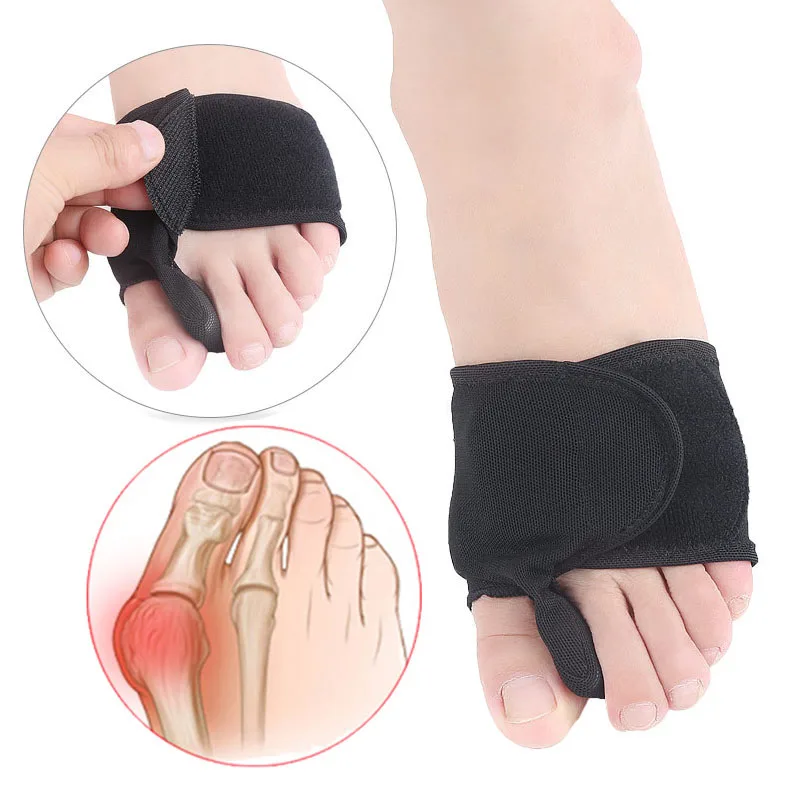 

1 Pair SEBS Thumb Valgus Foot Cover Toe Separator Orthopedic Bunion Hallux Valgus Corrector Forefoot Insert Pads Foot Care