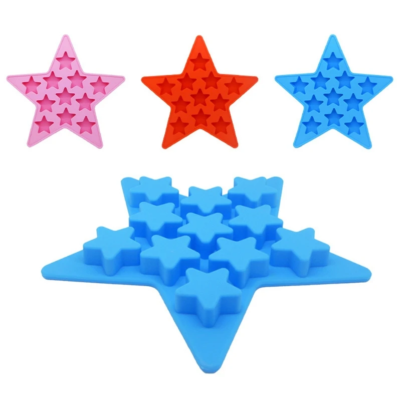 

Five Star Cool Silicone Ice Cube Tray Freeze Mold Mini Star Pendant Resin Molds A0NF