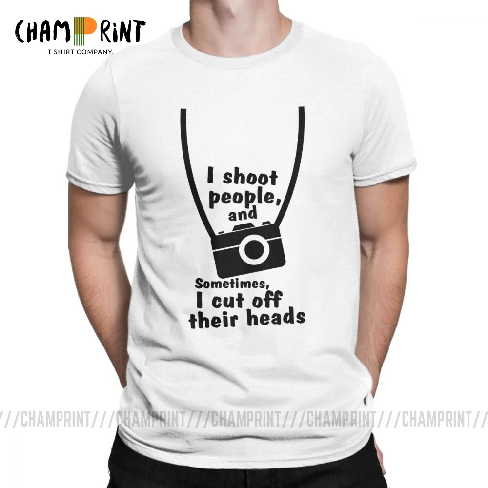 Я снимаю людей забавная фотография футболка для мужчин фотографа новинка чистый