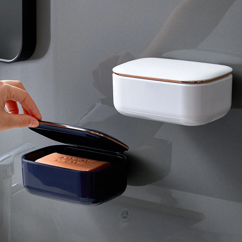 

Portable Soap Holder For Home Bathroom Storage For Soap Dish Waterproof Bathroom Products High Capacity Gadgets For Home