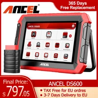 ancel ds600 oe level full system diagnostic tools active test ecu coding 2 year free update automotive scanner key immo reset