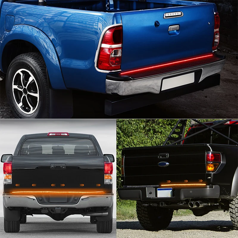 Автомобильный стоп-сигнал поворота Предупреждение гибкой светодиодной лентой