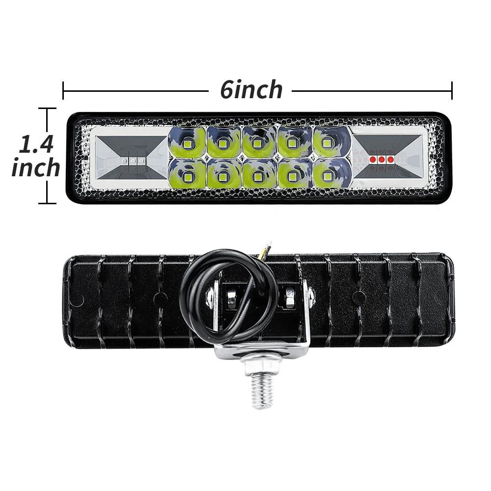 

Driving Work Light Bar Fog 36W 4WD 6inch IP67 LED Offroad White/Red/Blue