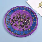 Силиконовая форма для настольных игр, с изображением рун эпоксидная смола, форма, 2 шт.компл., 85 фунтов