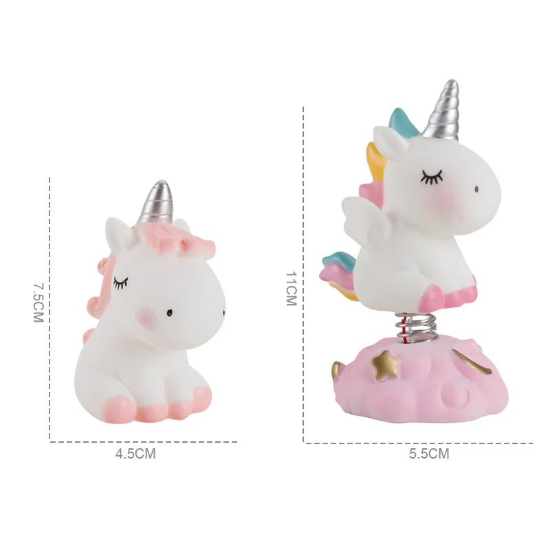 Топпер для торта в виде единорога девочки украшение на день рождения радужная