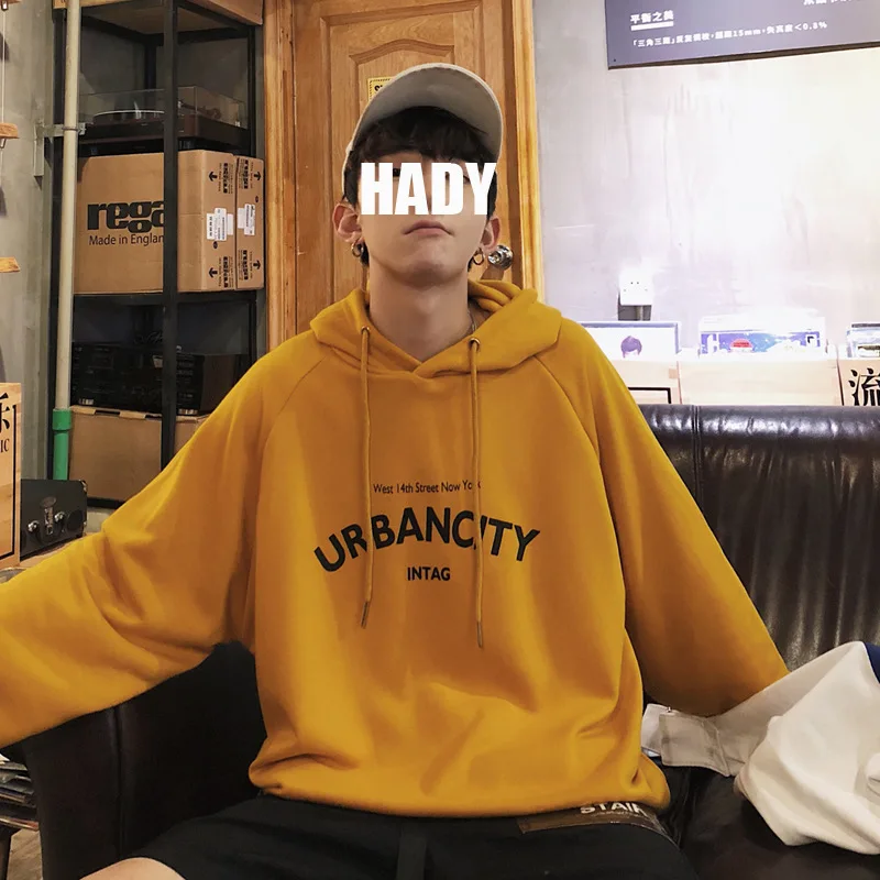 Мужская толстовка с капюшоном и длинным рукавом на осень/зиму | одежда