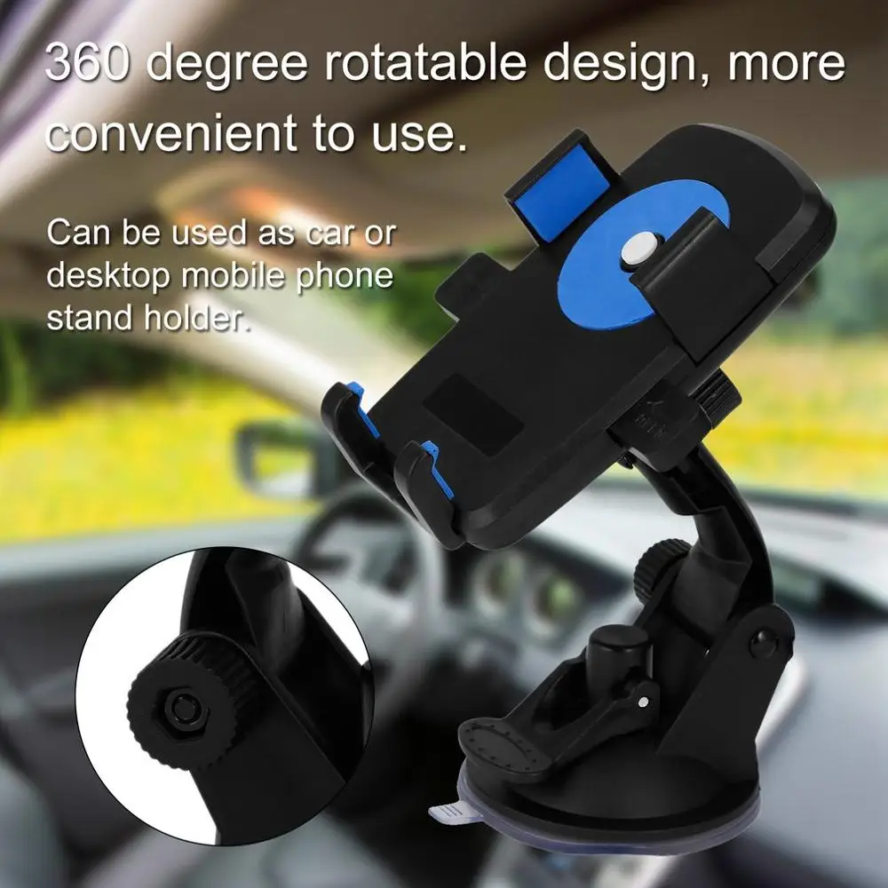 2019 New Universal Rotatable Strong Suction Mobile Phone Stand Holder Desktop Car Vehicles Cell Racks Accessory | Автомобили и