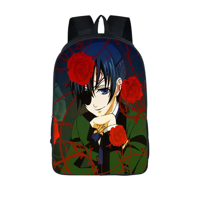 

Anime Black Butler Backpack For Teenager Children School Bags Kuroshitsuji Ciel Sebastian Black Butler School Backpacks Bag