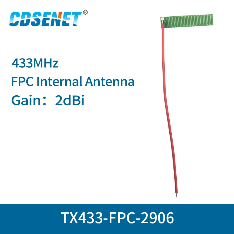 

10pc/lot 433MHz FPC Wifi Antenna Welding Interface 2dBi Omnidirectional fm Antenna CDSENET TX433-FPC-2906