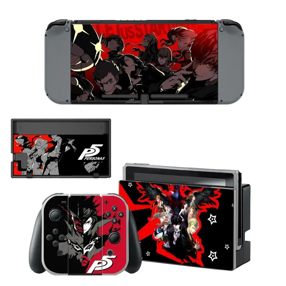 Виниловая наклейка Game Persona 5 P5 для Nintendo Switch консоль NS + контроллер