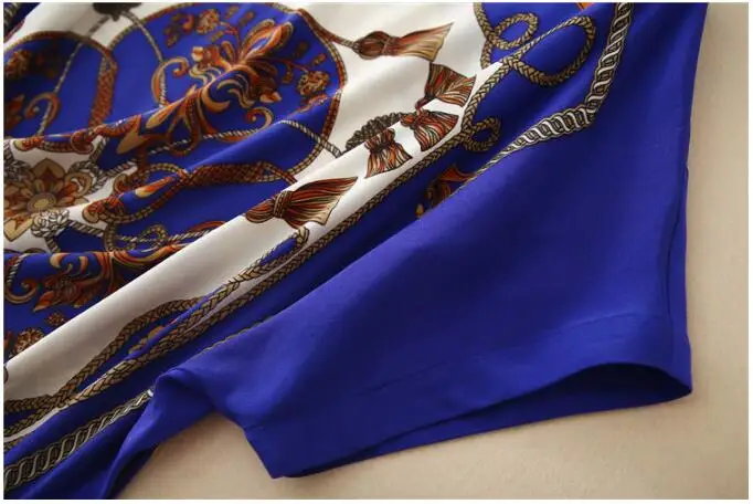 

Spanish desigual hot new style spray-painted Blouse summer fashion silk embroidered bat sleeve shirt