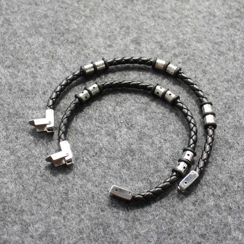 Браслет из искусственной кожи 21 см серебряный цвет Шарм специальные ювелирные