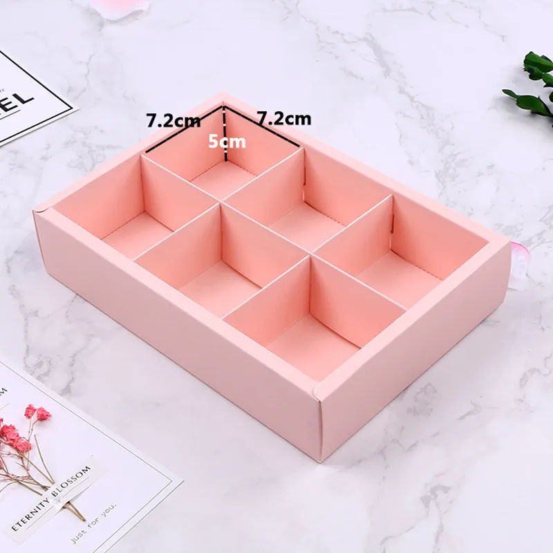 

LBSISI Life 10pcs Pink Frosted Mooncake Box Handmade Cake Dessert Cookies Birthday Wedding Child Favor Gift Decoration Packing