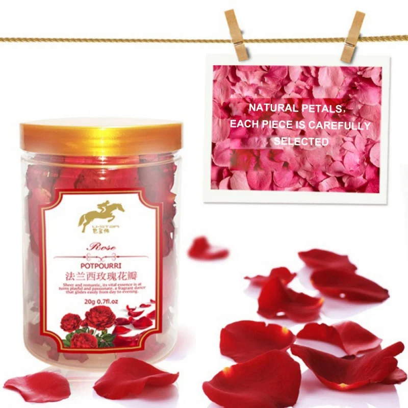 20 г розы с красными лепестками сушеные лепестки роз настоящие для ванны и ног