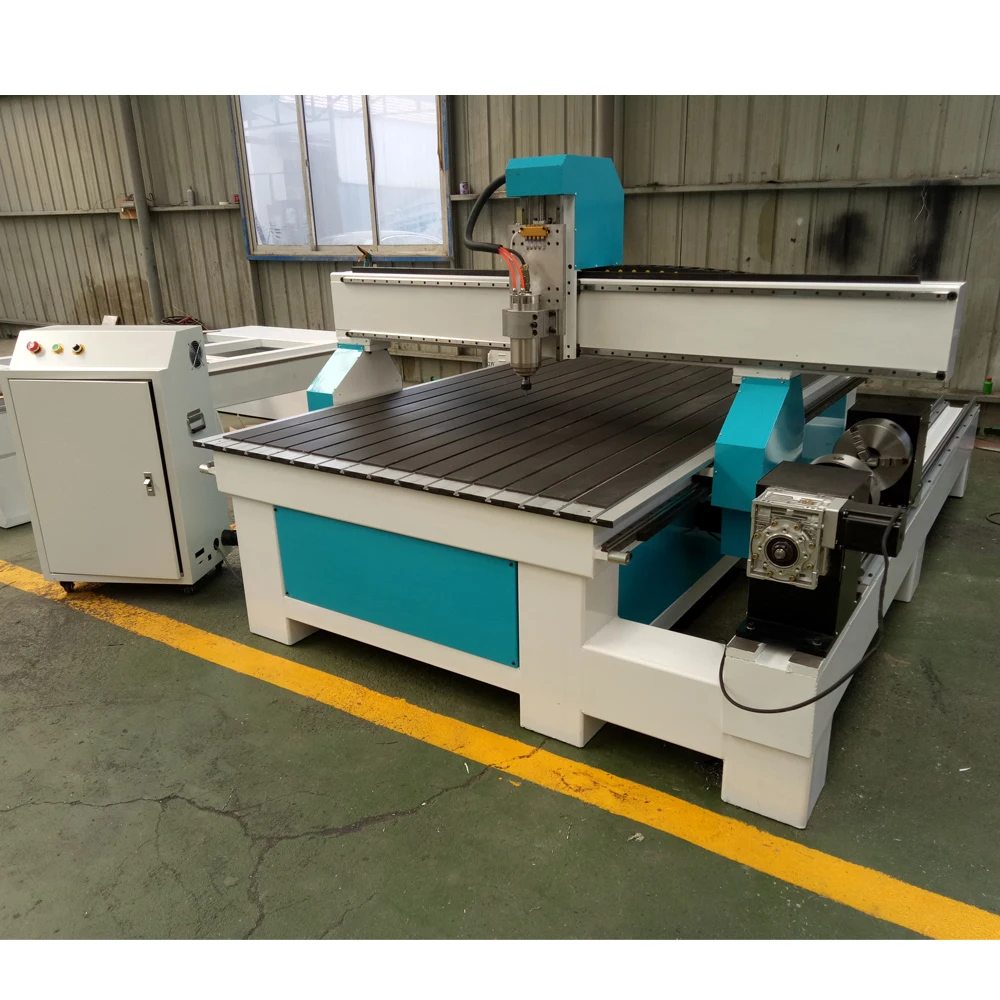 Деревянный роутер 3d cnc с боковым вращением 1325 4 осевой деревообрабатывающий