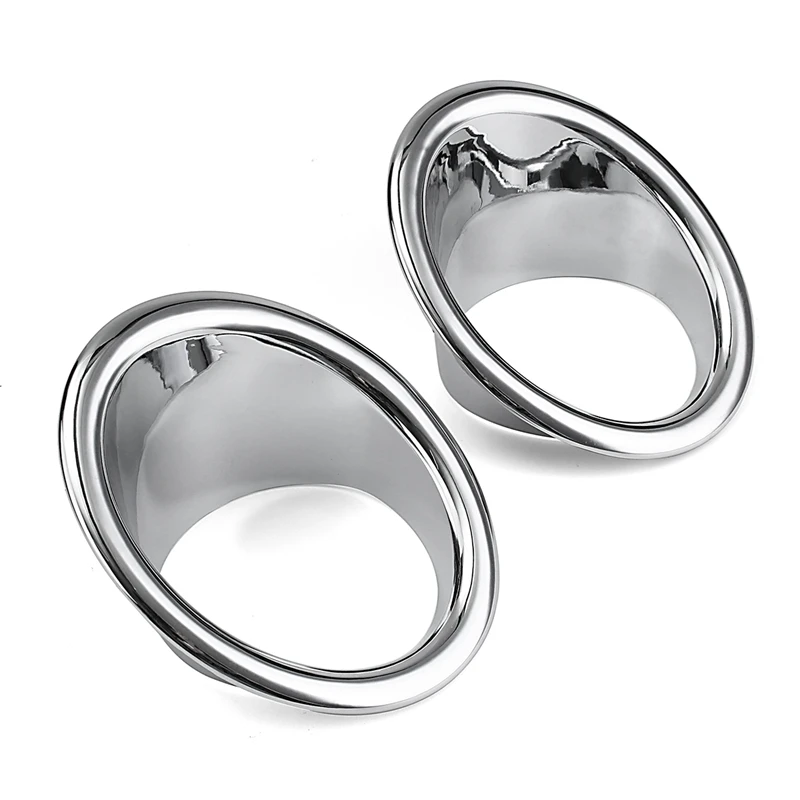 1 пара Abs Хром передний противотуманный светильник покрытие отделка внешнего