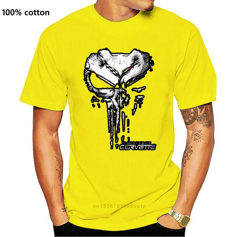 

New Corvette C7 C6 C5 C4 C3 C2 C1 Z06 Zr1 Men T Shirt Black Cotton Full Size