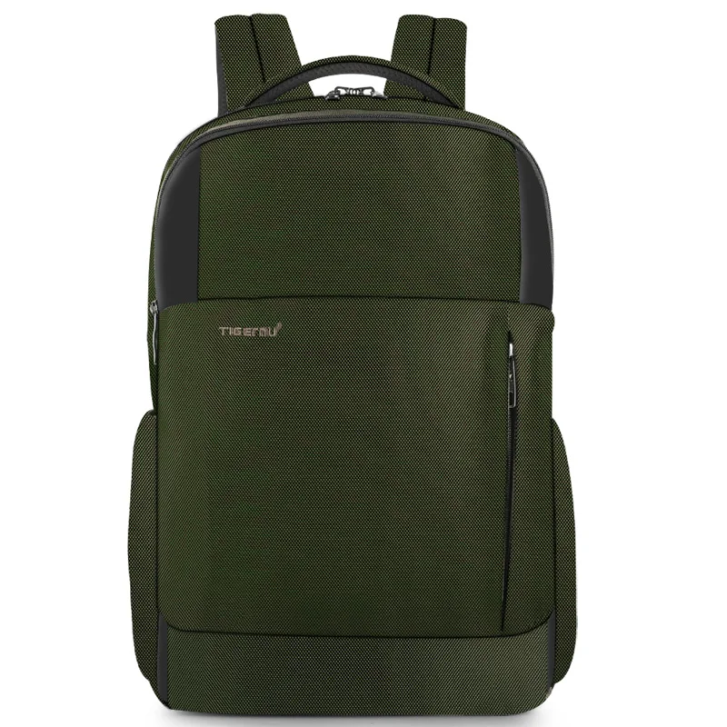 Army green Tigernu Многофункциональный Мужской Сумка USB Зарядка Путешествия Рюкзак Мужской Рюкзак Для Ноутбука Сумка Для Подростка Рюкзак - Цвет: Army green