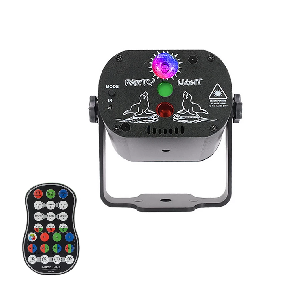 60 моделей RGB LED дискотечный свет 5 в USB перезарядка лазерная проекционная лампа