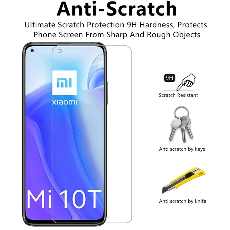 tempered glass screen protector for xiaomi mi 10t pro 5g case cover on ksiomi 10 t t10 10tpro mi10t protective phone coque bag | Мобильные