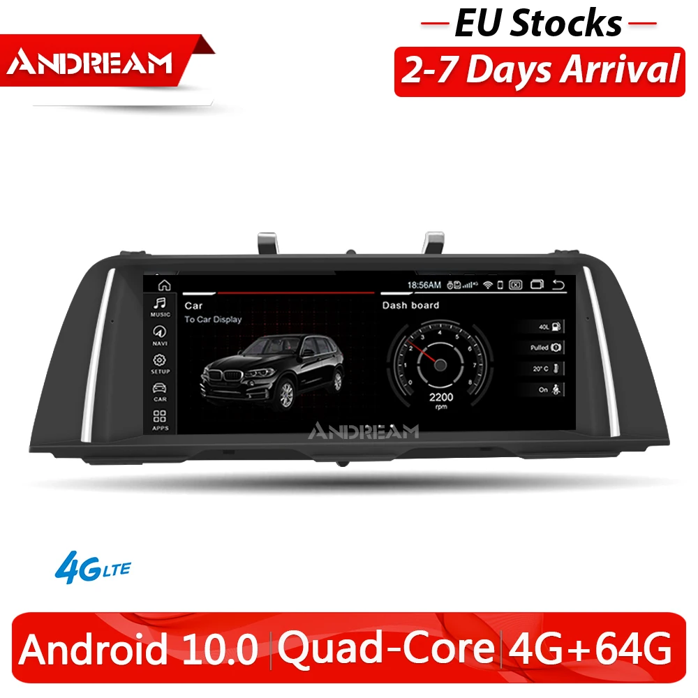 Andream 10 25 &quotAndroid 0 4G + 64G IPS автомобильный мультимедиа для BMW серии 5 F10 F11 F18 GPS