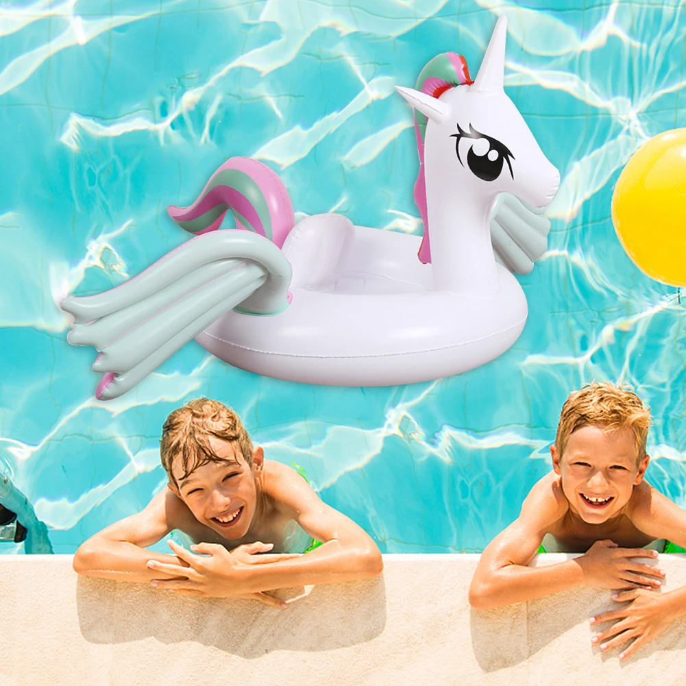 

Pony Shaped Inflatable Water Hammock Pool Air Mattress Recliner Floating Lounge Chair Kids Summer Swimming Pool Summer Kid Toys