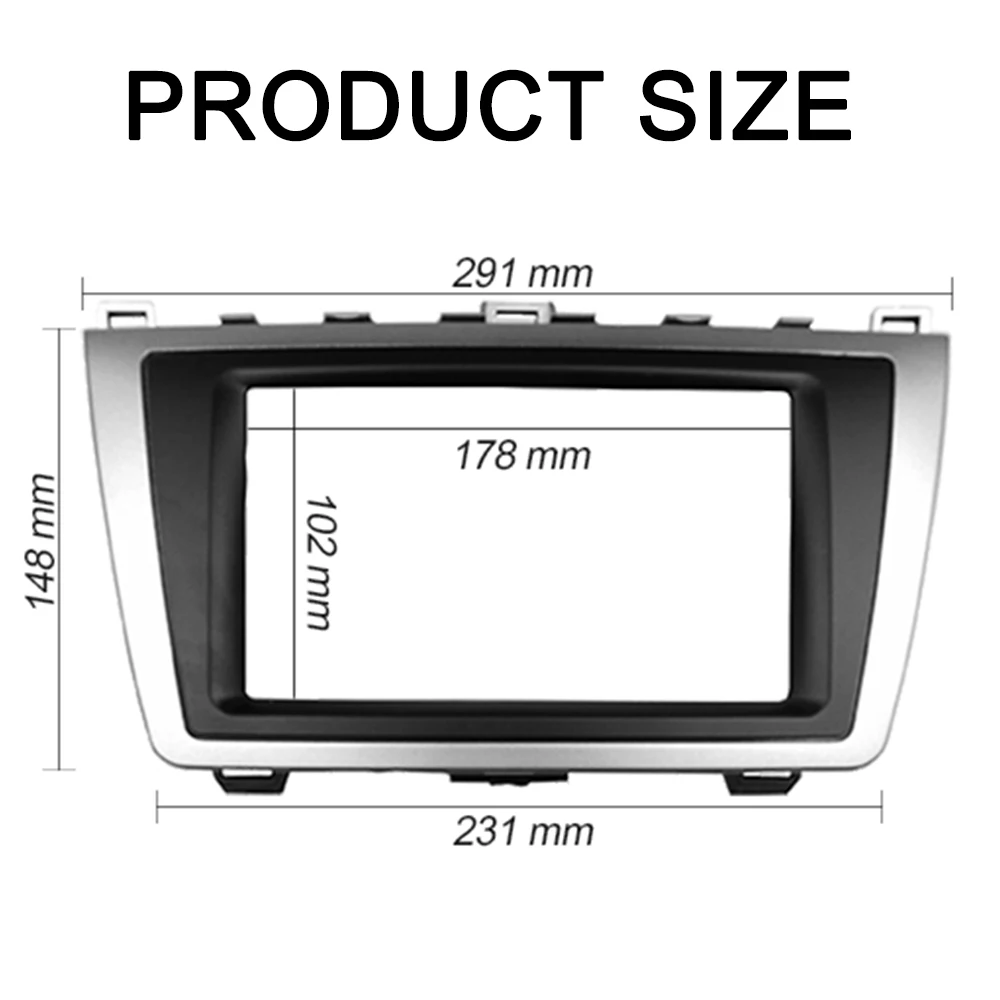 Двойная 2 Din радиопанель для MAZDA 6 Atenza 2008-2012 GPS DVD стереопанель установка крепления
