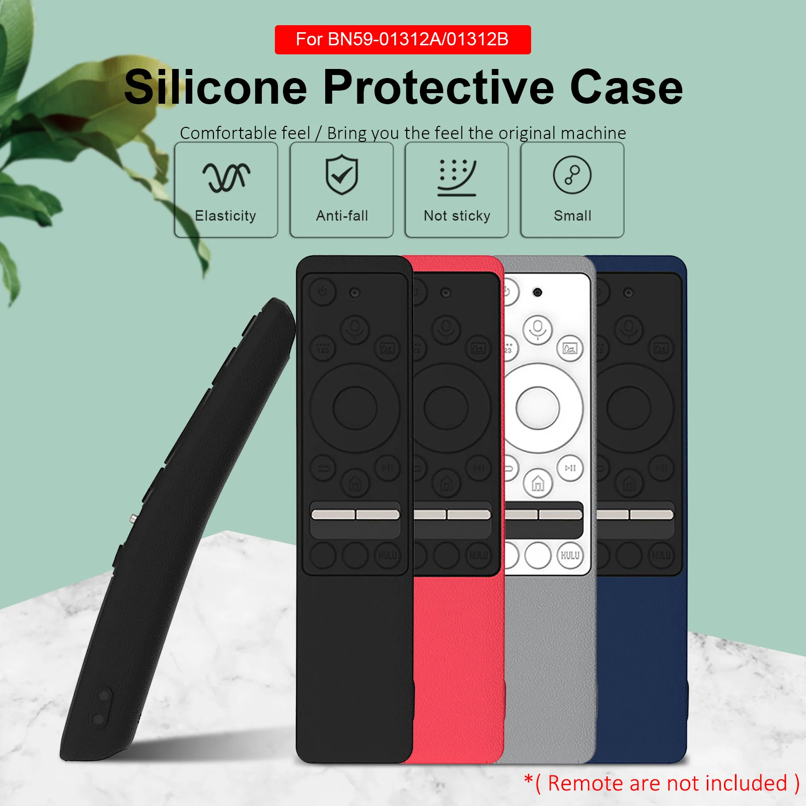 

Защитный чехол для пульта дистанционного управления Samsung Smart TV серии BN59, легкий Противоскользящий противоударный силиконовый чехол, Прямая ...