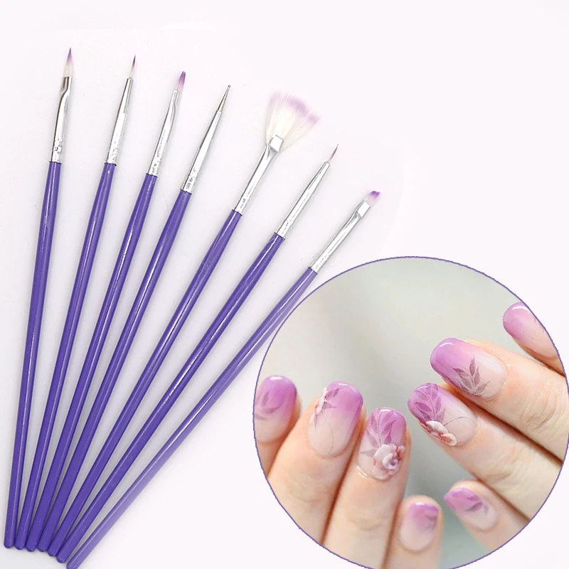 Nail Art Polish Painting Drawing Pen DIY Nail Design Manicure Nail Brushes for Manicure Tools UV Gel Polish Nail Art Brush Set