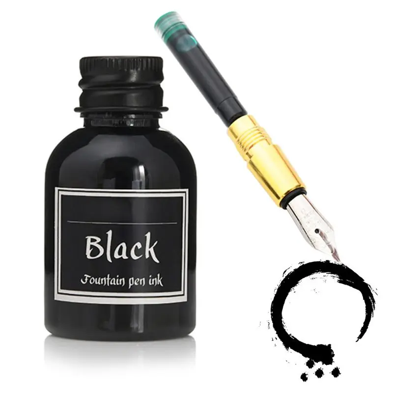 

10Pcs 30ml Colorful Fountain Pen Ink Refilling Inks Stationery School Supplies