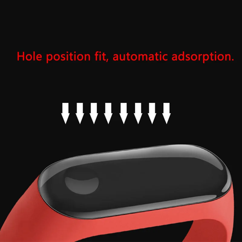 5 шт. M3 пленка экранная лента mi Band 3 Закаленное стекло протектор с отверстиями для Xiao mi