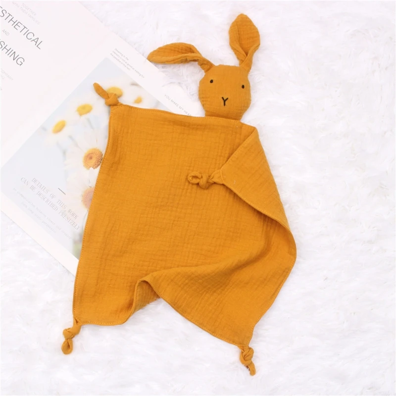 Beb&eacute; chupete apaciguar babero de toalla suave Animal mu&ntilde;eca de conejo mordedor beb&eacute;s comodidad para dormir de acurrucarse manta Juguetes-2