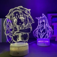 anime nekopara led night light for bedroom decor gift nightlight manga waifu table 3d lamp nekopara