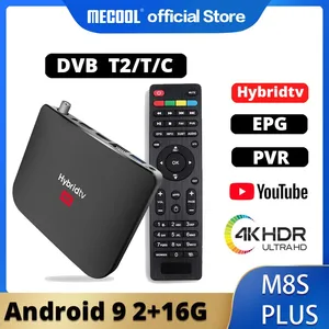 MECOOL 2020 NEW M8S Plus DVB T/T2 Android 9.0 TV Box Amlogic S905X2 4K H.265 2.4G WiFi Set Top Box in India