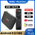 MECOOL 2020 Новый M8S Plus DVB TT2 Android 9.0 ТВ-бокс Amlogic S905X2 4K H.265 2,4G WiFi телеприставка