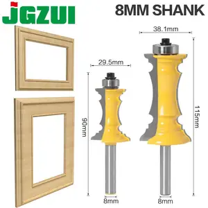 Фрезерный резак с угольной рамой, 8 мм, хвостовик 38 мм, 64 мм, насадка для дверных ножей, резак для деревообработки