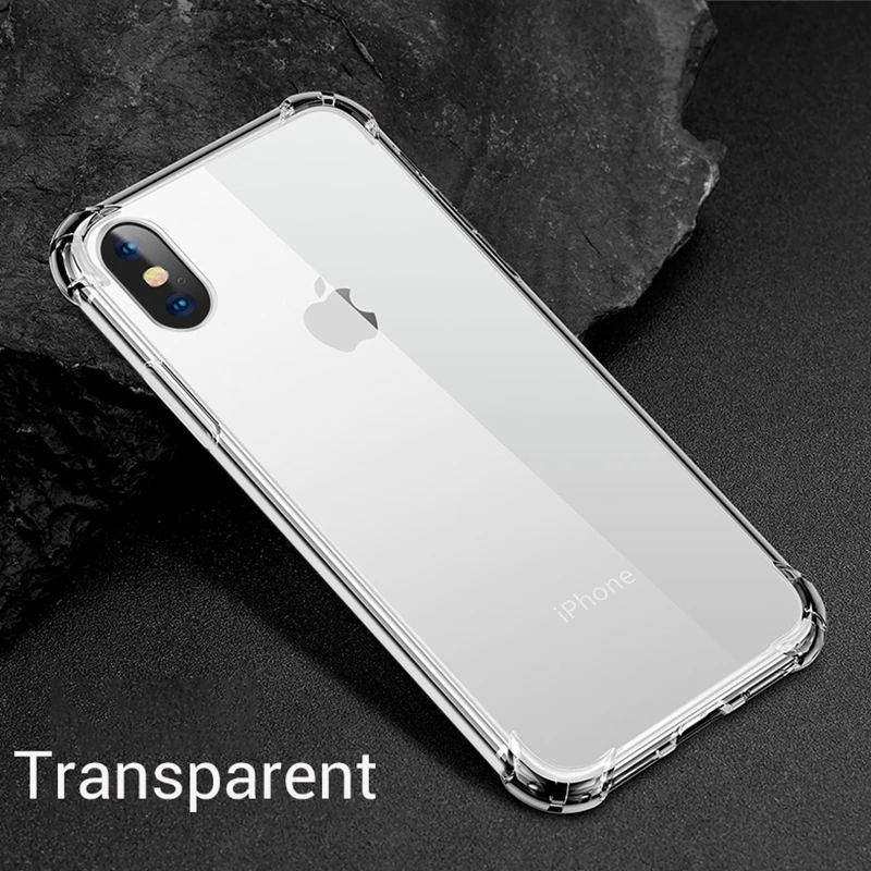 Airbag TPU Case for iphone XS MAX XR X 11 Pro 6 6s 5 5s SE 7 8 Plus Samsung S10 S10e S8 S9 Note 9 Clear Soft Cover | Мобильные