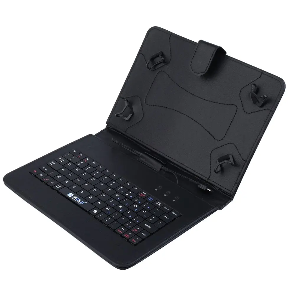 7 Inch Four Button Mobile Phone Tablet Android Wired Keyboard Leather Case Pink (Us Standard Edition) | Компьютеры и офис