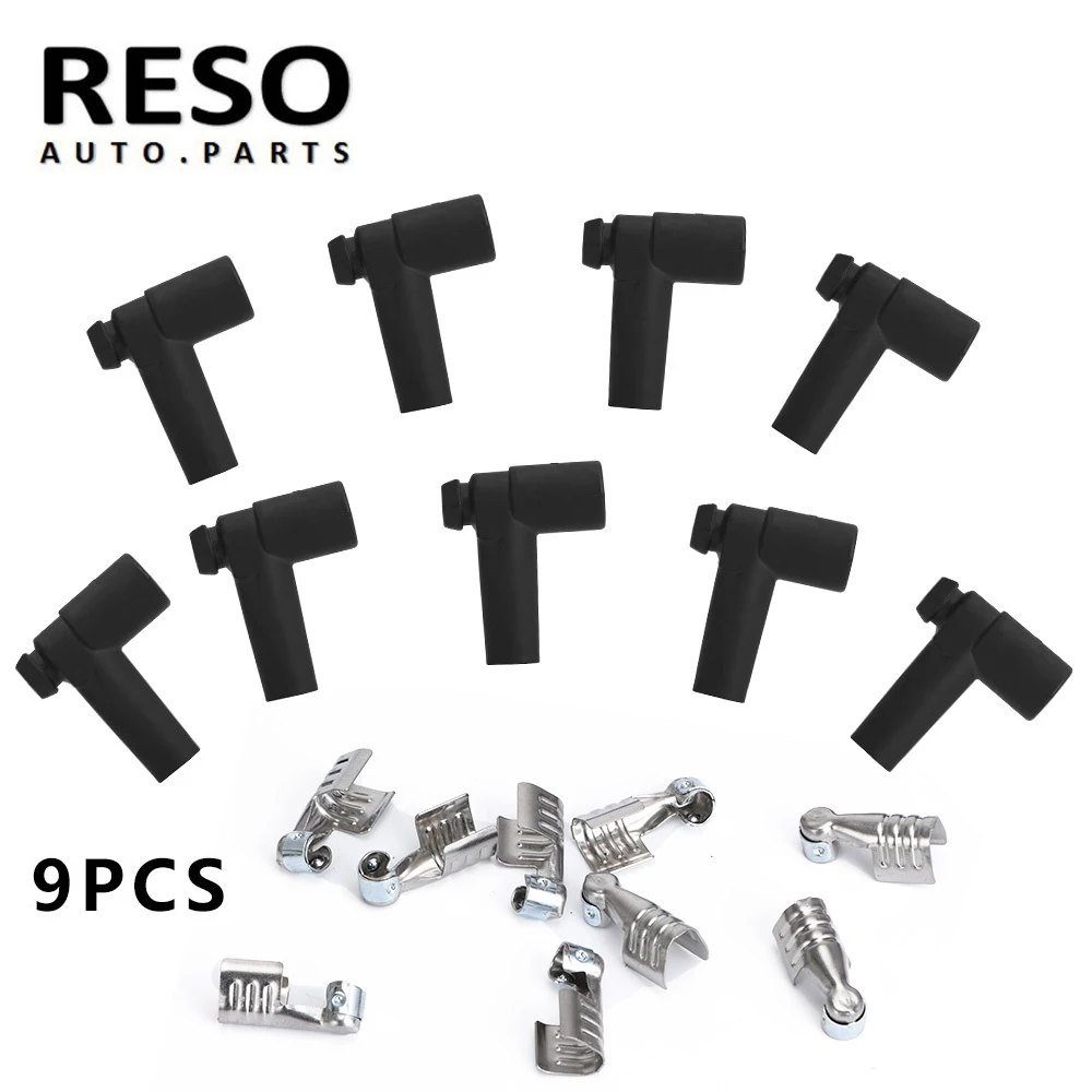 

RESO-универсальные концевые свечи зажигания Стиль Hei резиновые сапоги и концы из нержавеющей стали 9 шт./компл.