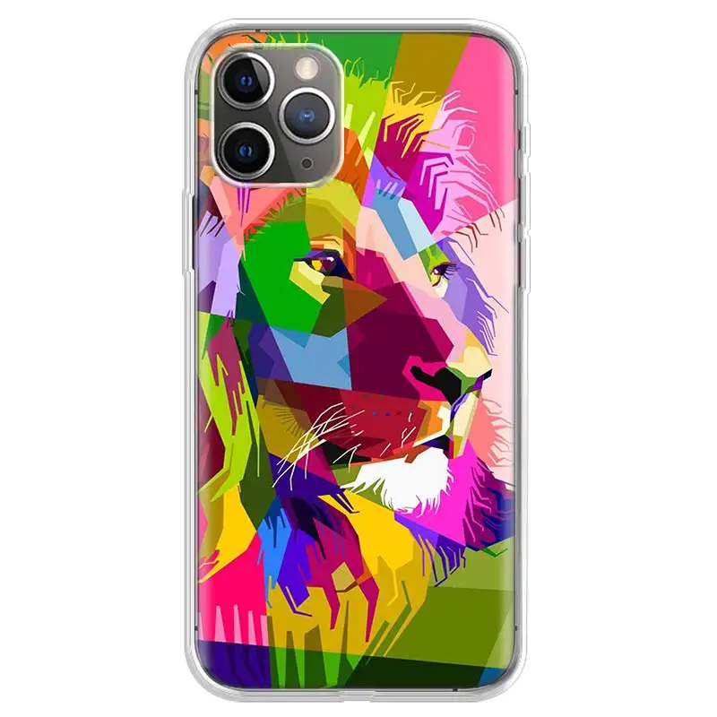 

Colorful Animals Phone Case For Apple Iphone 11 12 Pro MIni 7 7G 8 8G 6S 6 6G X Xr Xs Max Plus + 5G 5S SE Hot Cover Coque Shell