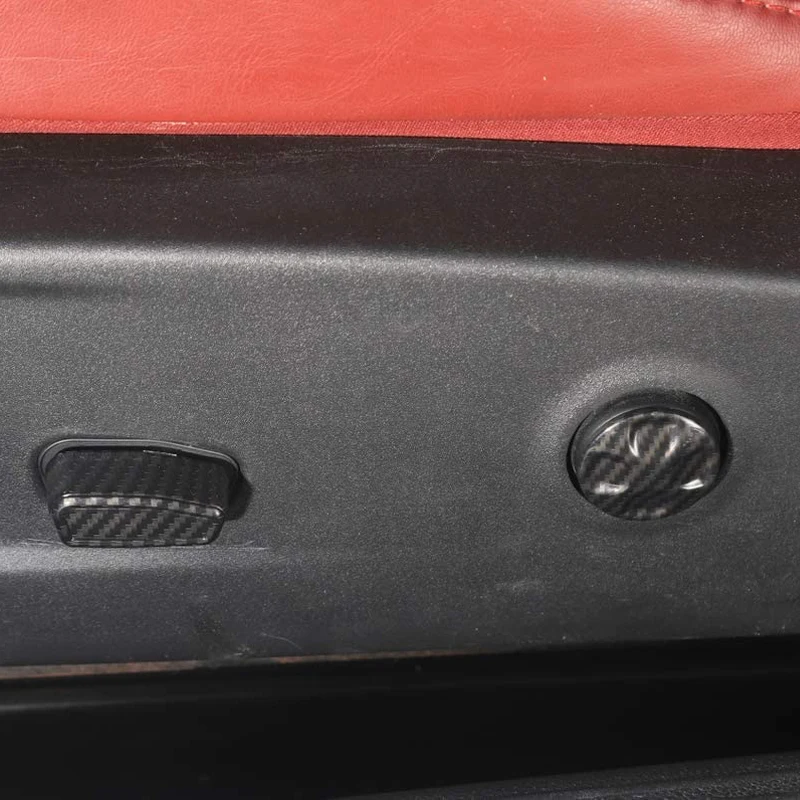

For Dodge Challenger 2015 2016 2017 2018 2019 Interior Accessories ABS Plastic Car Seat Adjustment Cover Trim Car Styling