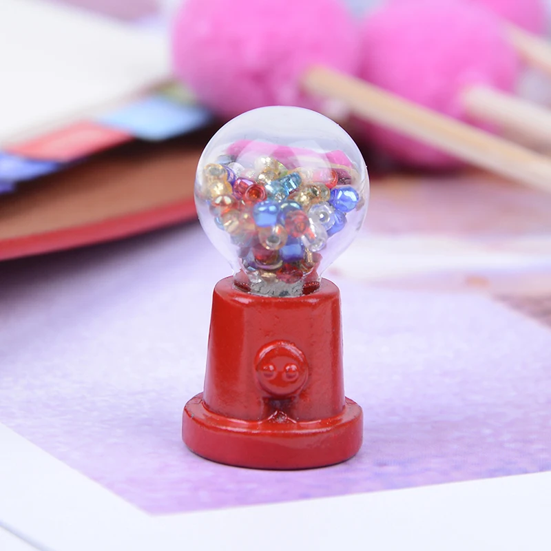 

1pcs 1:12 Dollhouse Miniature Candy Machine Doll House Decor Accessories Classic Toys Pretend Play Furniture Toy