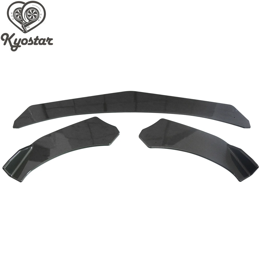 Универсальный передний бампер спойлер для переднего бампера ABS 3 шт. подходит