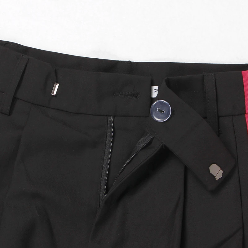 

VGH Casual Print Hit Color Trousers For Women High Waist Loose Oversized Wide Leg Pants Female Spring Fashion New 2021