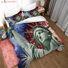 Пододеяльник с американским флагом, 23 шт., постельное одеяло из микрофибры, Модный комплект постельного белья Liberty, пододеяльник, наволочка