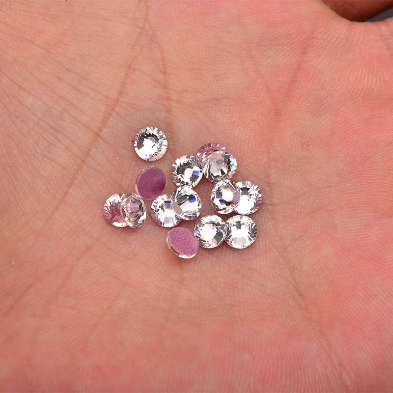 JUNAO SS6 10 12 16 20 30 High Quality Red Base Glass AB Rhinestone Flatback Crystal Stone Applique Round Strass Diamond For Shoe | Дом и сад