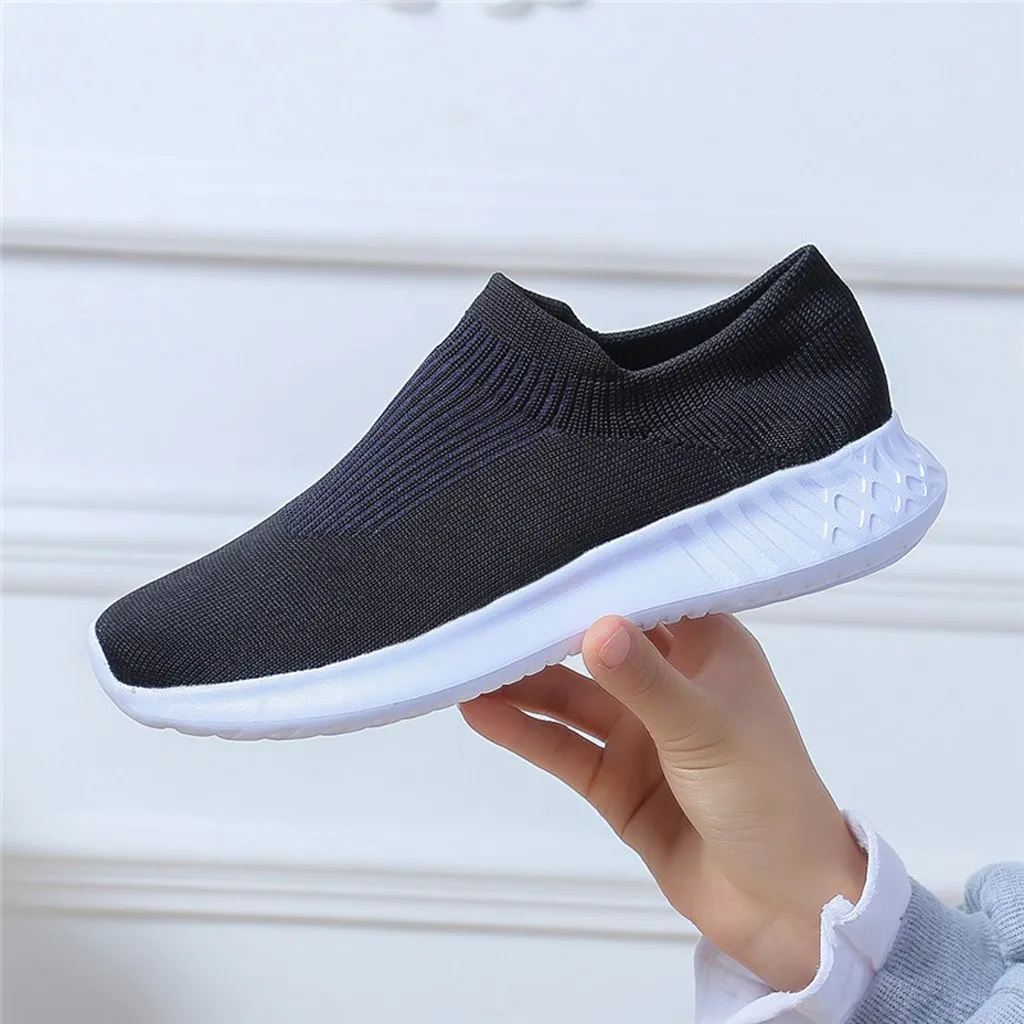 

Flying Weave Light Women's Running Shoe Outdoor Soft Bottom Sport Shoes Womens Non-slip Mesh Breathable Walking Sneakers