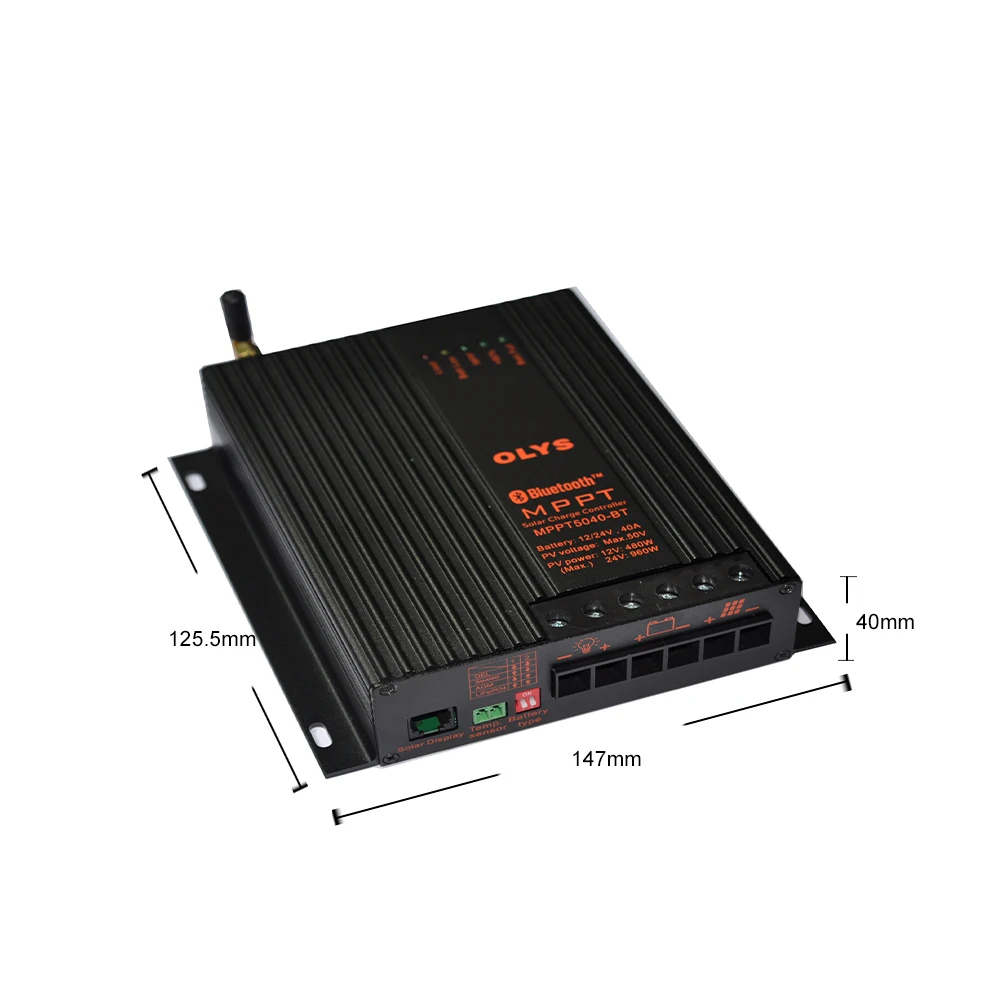 Контроллер заряда солнечной батареи OLYS 20A MPPT Bluetooth 12/24 В|Солнечные контроллеры| |