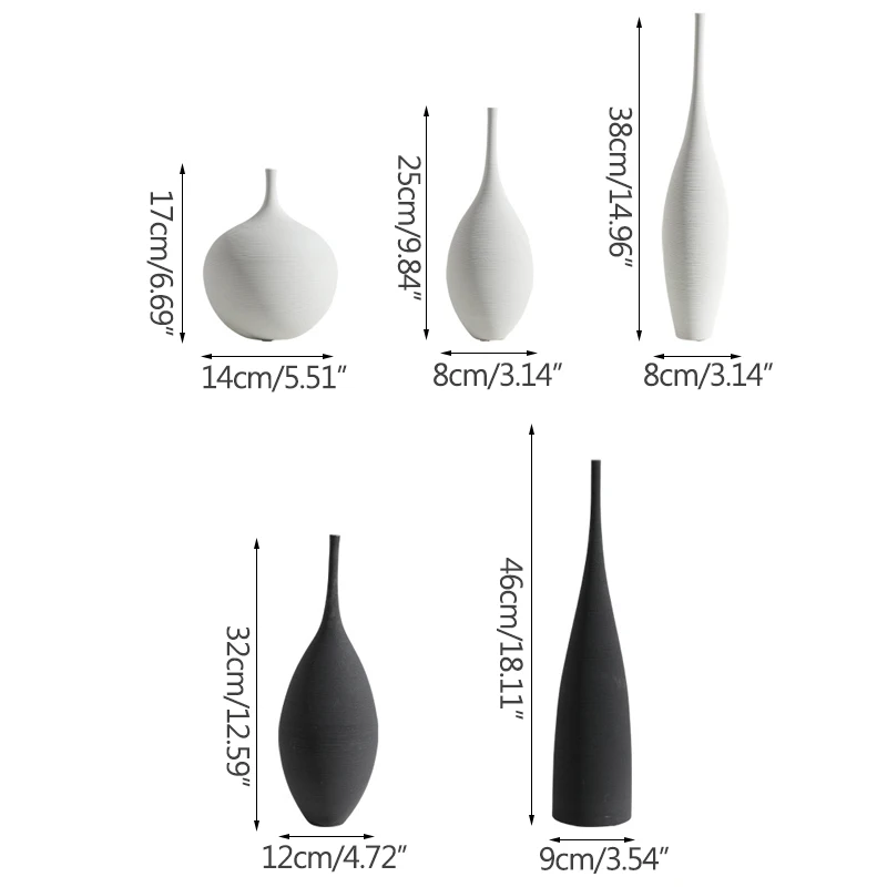 

Nordic Pure Color Ceramic Flower Vase Home Decoration Modern Art Flower Vase Plant Holder Desk Hydroponics Decor Figurine