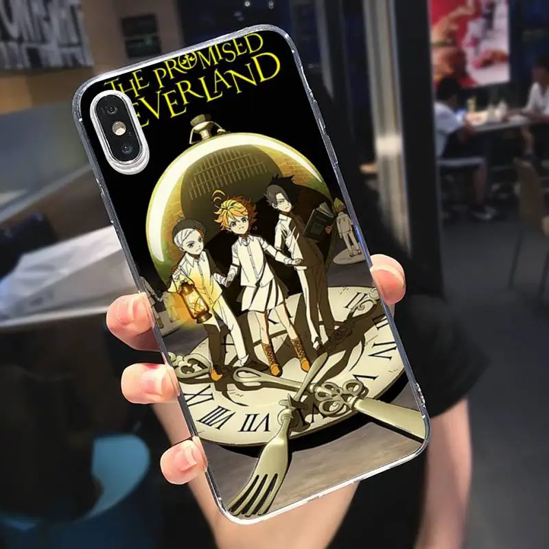 

Japan anime The Promised Neverland Phone Case Transparent soft For iphone 5 5s 5c se 6 6s 7 8 11 12 plus mini x xs xr pro max